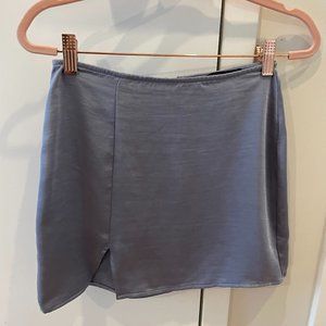 Forever 21 Cutout Satin Purple Mini Skirt | Size S